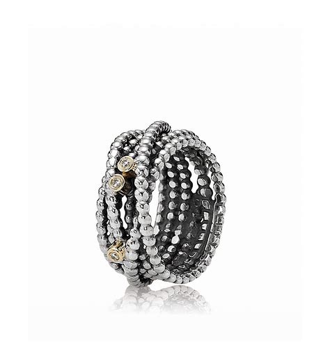 pandora 14k silver rings